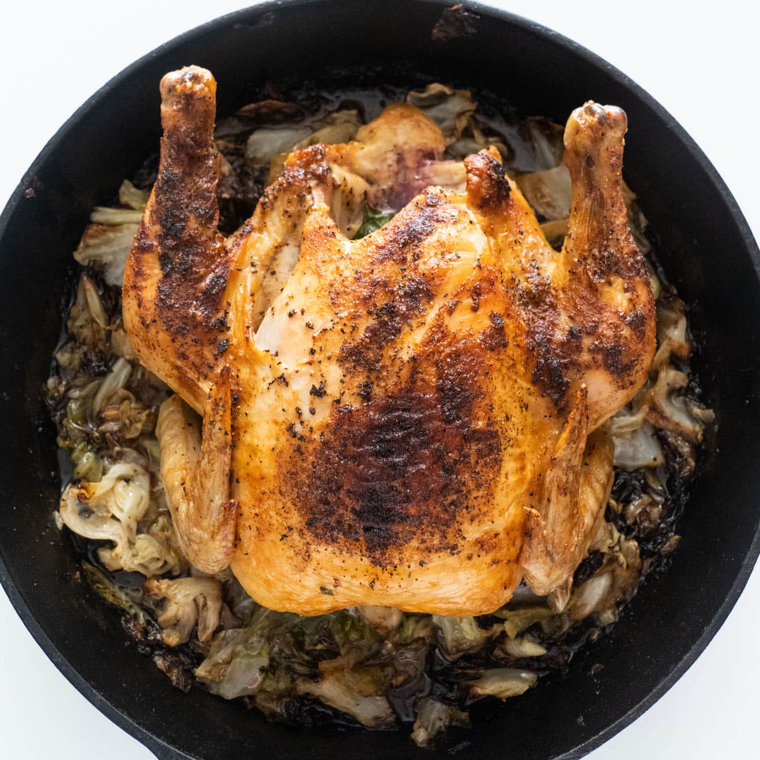 Weeknight Wonder: 1-Hour Oven Roasted Chicken & Cabbage